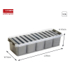 Sunware Q-line boîte de rangement avec 7 baskets 3,5 litres - transparent 82110609 216763 - 2