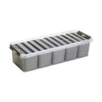 Sunware Q-line boîte de rangement avec 7 baskets 3,5 litres - transparent 82110609 216763