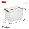 Sunware Q-line boîte de rangement transparente 22 litres 78800609 216532 - 2