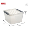 Sunware Q-line boîte de rangement transparente 26 litres 81100609 216541 - 2