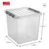 Sunware Q-line boîte de rangement transparente 38 litres 81200609 216542 - 2