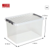 Sunware Q-line boîte de rangement transparente 62 litres 83500609 216538 - 2