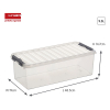 Sunware Q-line boîte de rangement transparente 9,5 litres 82300609 216534 - 2
