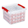 Sunware Q-line boîte de rangement transparente pour décorations de Noël 26 litres (75 boules de Noël) 81411605 216570 - 1