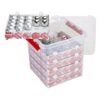 Sunware Q-line boîte de rangement transparente pour décorations de Noël 38 litres (125 boules de Noël) 81311605 216569