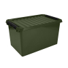 Sunware Q-line recycled boîte de rangement 62 litres - vert/noir