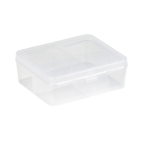 Sunware Q-line séparateur de boîte de rangement transparente 4 compartiments 87300409 216521