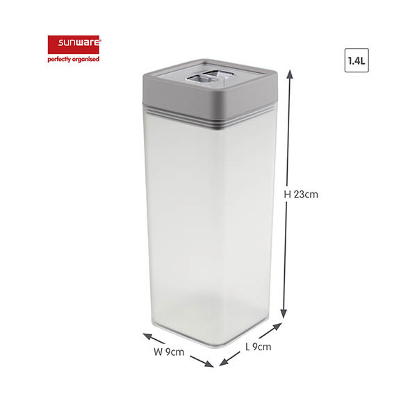 Sunware Sigma Home boîte de conservation 1,4 litre - transparant/gris 216797 - 2