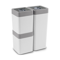 Sunware Sigma Home boîtes à provisions 0,6 litre + 1,4 litre - blanc/gris 99942681 216780