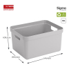 Sunware Sigma Home grande boîte de rangement 32 litres - gris clair 09800681 216770 - 2