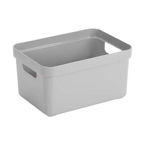 Sunware Sigma Home petite boîte de rangement 13 litres - gris clair 09600681 216765 - 1