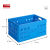 Sunware Square caisse pliante 46 litres - bleu 57300611 216552 - 2