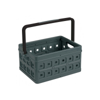 Sunware Square caisse pliante avec poignée 24 litres - anthracite/noir 57500636 216558