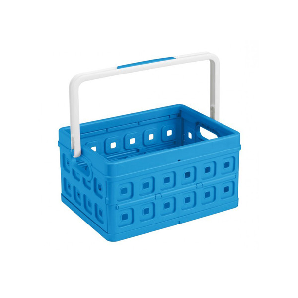 Sunware Square caisse pliante avec poignée 24 litres - bleu/blanc 57500611 216557 - 1