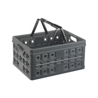 Sunware Square caisse pliante avec poignée 32 litres - anthracite/noir 57100636 216549