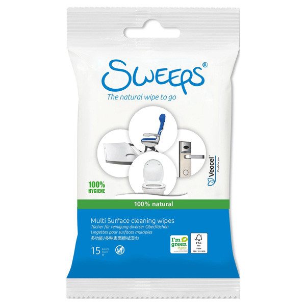 Sweeps Multi Surface Wipes lingettes nettoyantes pour surfaces (15 pièces)  SSW00072 - 1
