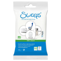 Sweeps Multi Surface Wipes lingettes nettoyantes pour surfaces (15 pièces)  SSW00072