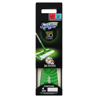 Swiffer Sweeper 3D Clean kit de démarrage (1 nettoyant pour sols + 4 lingettes sèches + 2 lingettes humides)  SSW00592