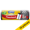 Offre : 10x Swirl sacs-poubelle avec bande de fixation pour poubelles à pédale 20 litres (15 pièces) SSW00087 - 1