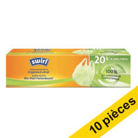 Offre : 10x Swirl sacs-poubelle pour déchets organiques 20 litres (6 pièces)