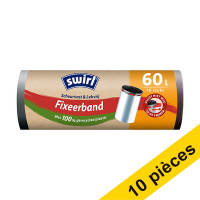 Offre spéciale : 10 x Swirl sac-poubelle avec bande de fixation 60 litres (10 pièces)