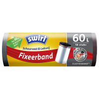 Swirl sac-poubelle avec bande de fixation 60 litres (10 pièces) SSW00092