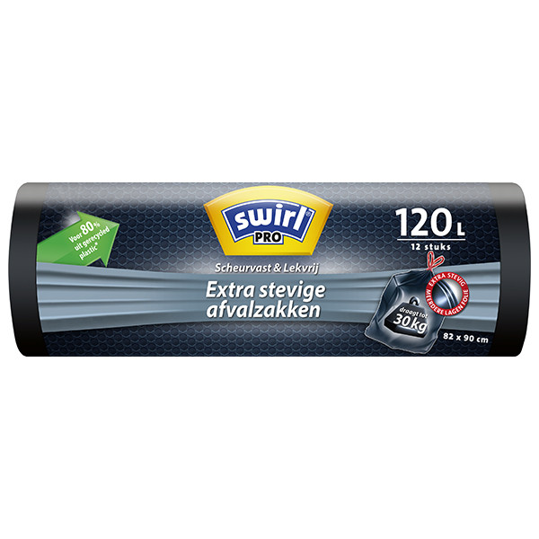 Swirl sacs-poubelle PRO extra robustes 120 litres (12 pièces) 6772505 SSW00104 - 1