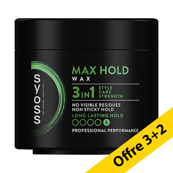 Offre : 5x Syoss Max Hold Wax cire coiffante (150 ml) SSY00350 - 1
