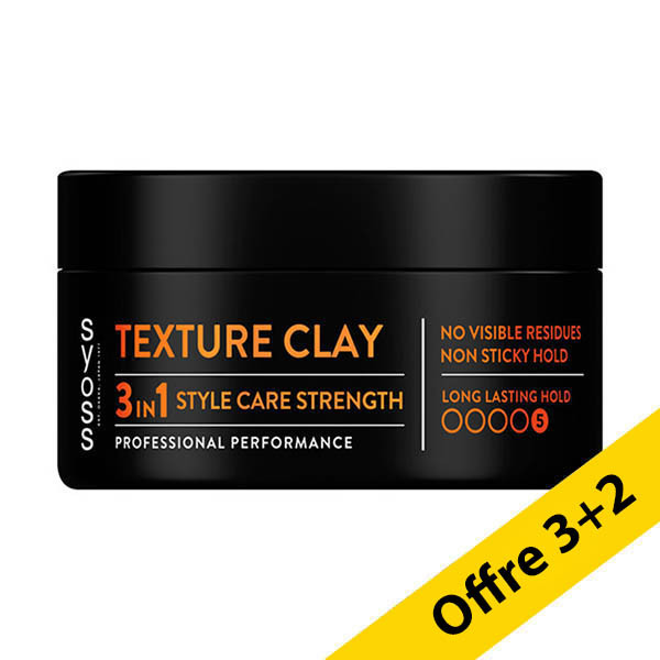 Offre : 5x Syoss Texture Clay cire coiffante (100 ml) SSY00348 - 1