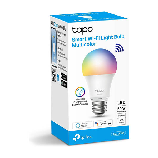 TP-Link Tapo L530E ampoule connectée E27 forme boule blanc et RGB réglable 1 pièce 828930 - 2