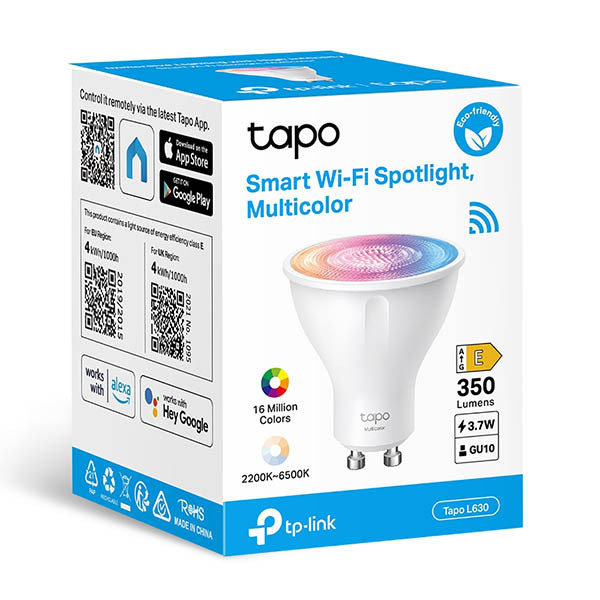 TP-Link Tapo L630 GU10 ampoule connectée RGB réglable 1 pièce - blanc 828922 - 2