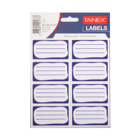 Tanex étiquettes scolaires (40 pièces) - bleu BRD-7001 404144