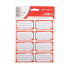 Tanex étiquettes scolaires (40 pièces) - rouge
