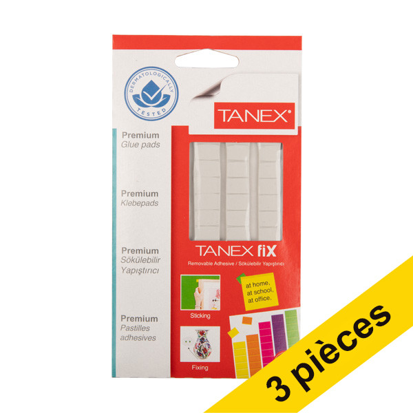 Offre : 3x Tanex pastilles adhésives amovibles (80 pièces) 404158 - 1