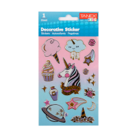Tanex Puffy Licorne autocollants décoratifs (1 feuille) TNX-25016 404120