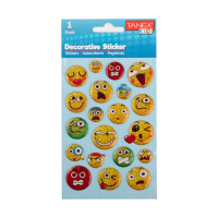 Tanex Puffy Smiley autocollants décoratifs (1 feuille) TNX-25015 404119