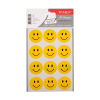 Tanex Smiling Face autocollants grands (2 x 12 pièces) - jaune