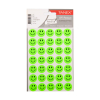 Tanex Smiling Face autocollants petits (2 x 35 pièces) - vert fluo