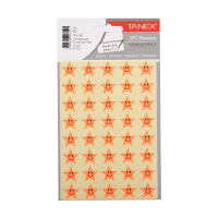 Tanex Stars autocollants (2 x 40 pièces) - rouge fluo TNX-303 404123