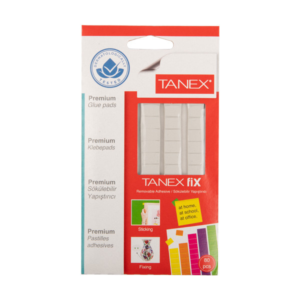 Tanex pastilles adhésives amovibles (80 pièces) T-FixWhite 404152 - 1