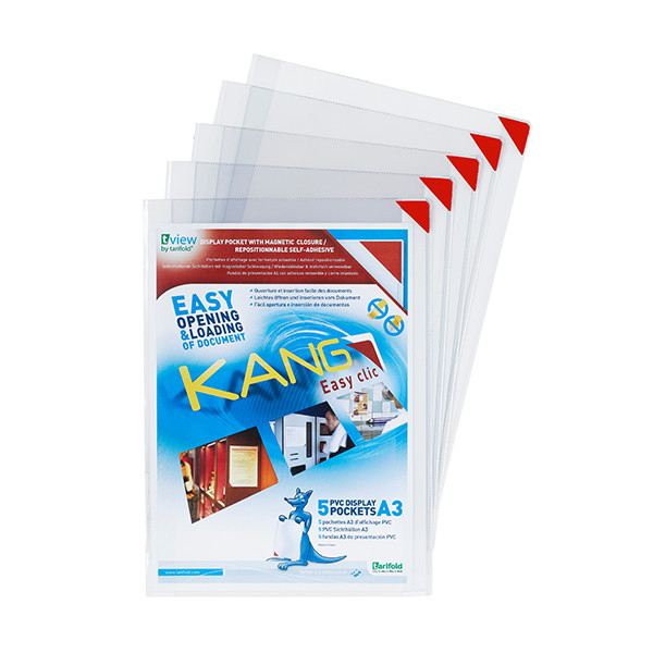 Tarifold KANG Easy Clic pochette d'affichage avec fermeture magnétique A3 (2 pièces) T194470 261020 - 1