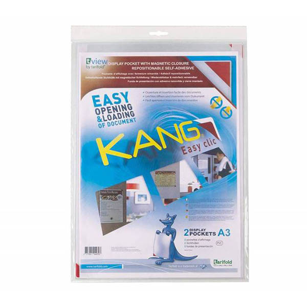 Tarifold KANG Easy Clic pochette d'affichage avec fermeture magnétique A3 (2 pièces) 261020 - 1
