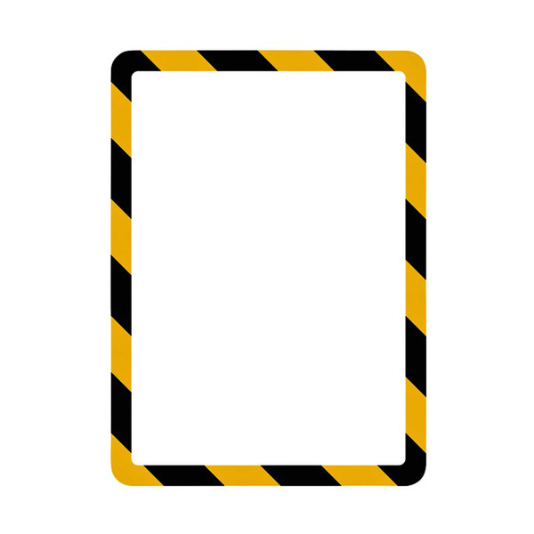 Tarifold Magneto Safety cadre information A4 autocollant jaune/noir (2 pièces) T3L194974 405072 - 1