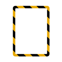Tarifold Magneto Safety cadre information A4 autocollant jaune/noir (2 pièces) T3L194974 405072