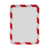 Tarifold Magneto Safety cadre information A4 autocollant rouge/blanc (2 pièces)