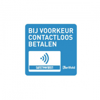 Tarifold autocollant d'avertissement paiement sans contact (2 pièces) 7999826 400682