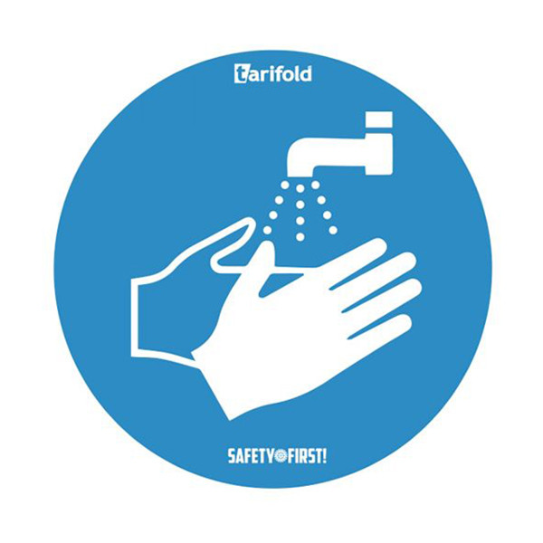 Tarifold autocollant d'avertissement "se laver les mains" (2 pièces) 7999829 400687 - 1