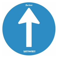 Tarifold pictogramme de sécurité au sol unidirectionnel (Ø 500 mm) 7999837 405075
