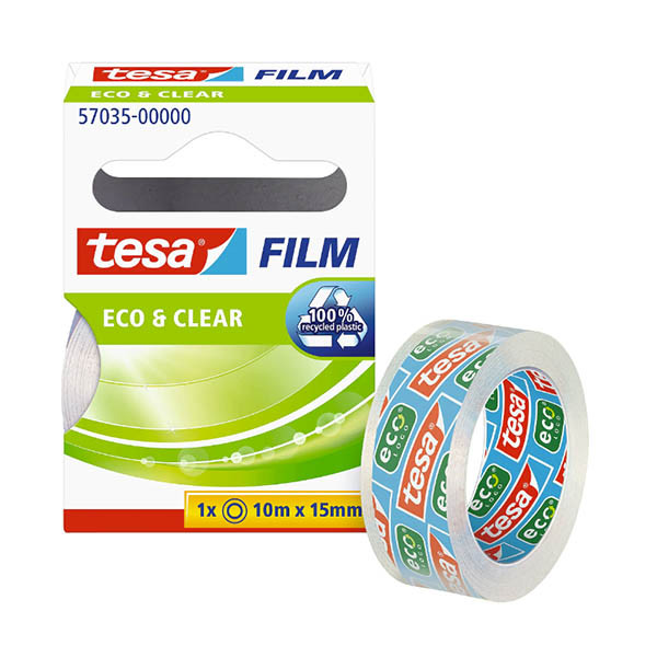 Tesa Eco & Clear ruban adhésif 15 mm x 10 m 202428 - 1