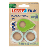 Tesa Eco & Crystal ruban adhésif 19 mm x 10 m (2 rouleaux) + dévidoir 203386 - 1